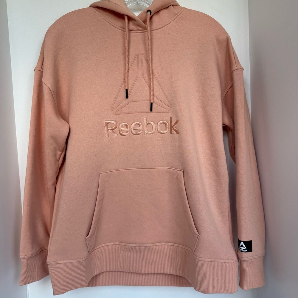 Reebok Oversized Light Coral Hoodie — Fits Like Medium-EUC - Picture 2 of 13